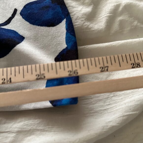 Lily By Firmiana Sleeveless Blue Leaf Print Tunic 3XL Beachy Summer Tropical - Picture 8 of 10